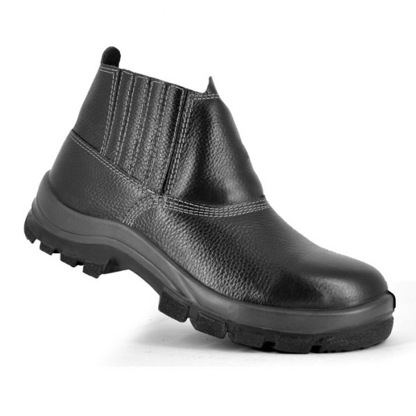 BOTINA ELASTICO COURO PRETO B/COMPOSITE CA 47044 PALMILHADO