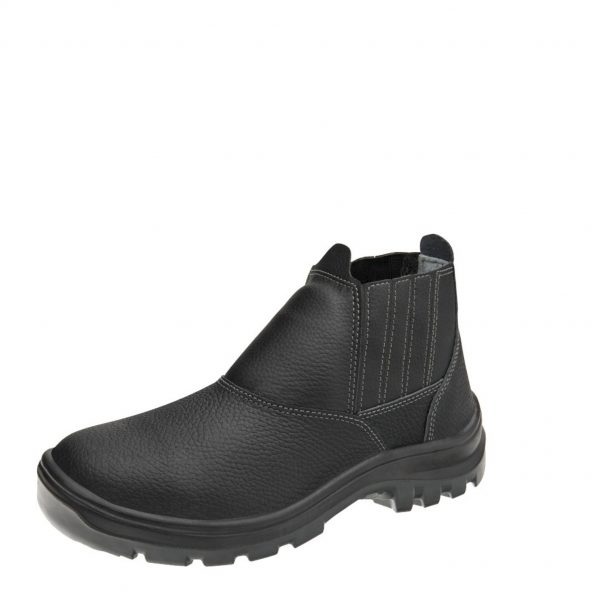 BOTINA ELASTICO COURO PRETO ANTI-PERFURANTE 10VB48-BA CA 29392 MARLUVAS