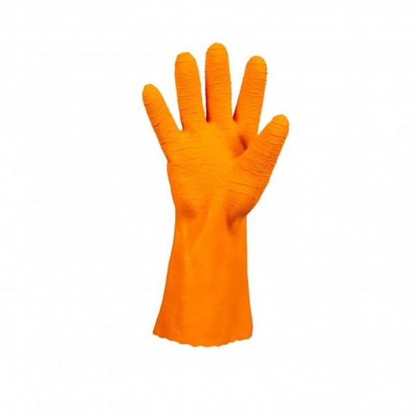 LUVA DE LATEX LARANJA CORRUGADA SUMATRA CA 43590 KALIPSO - Image 3