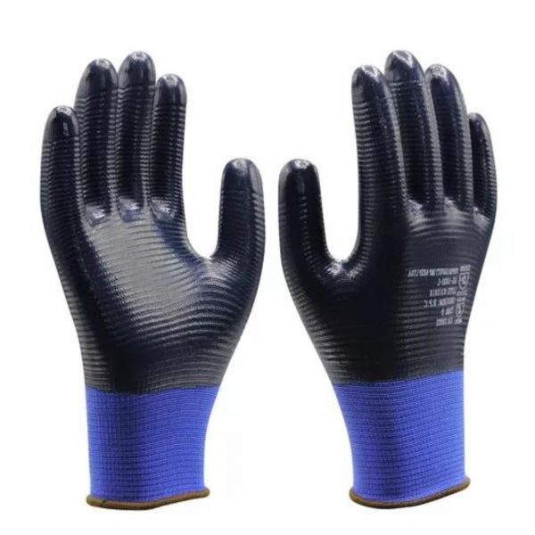 LUVA NITRILICA AZUL SS1002-L  CA 32033  SUPER SAFETY