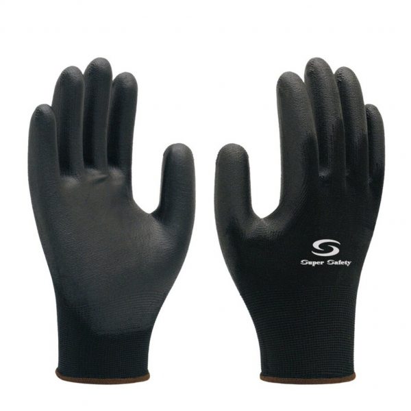 LUVA DE PU PRETA 1003  CA 32034 SUPER SAFETY