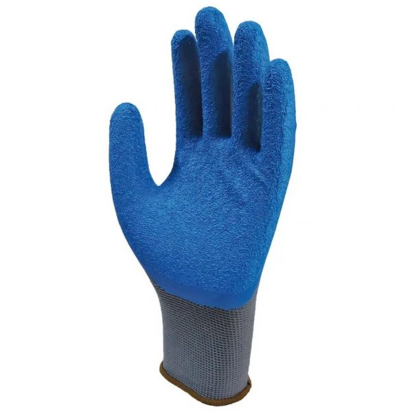 LUVA LATEX CORRUGADO AZUL SS1005 CA 32035   SUPER SAFETY - Image 2