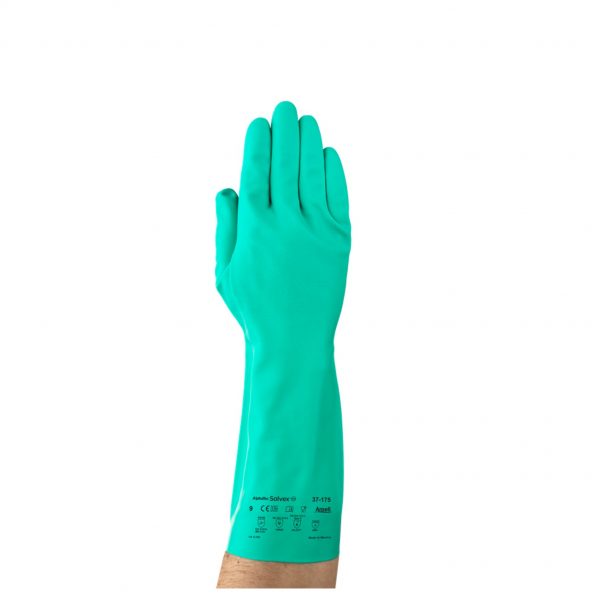 LUVA NITRILICA 37-175 SOLVEX COM FORRO CA 12705 ANSELL