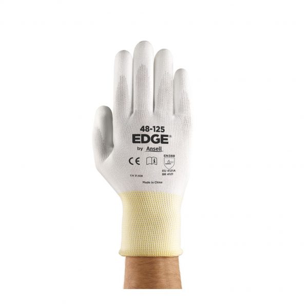 LUVA DE PU BRANCA EDGE 48-125 CA 31928  ANSELL