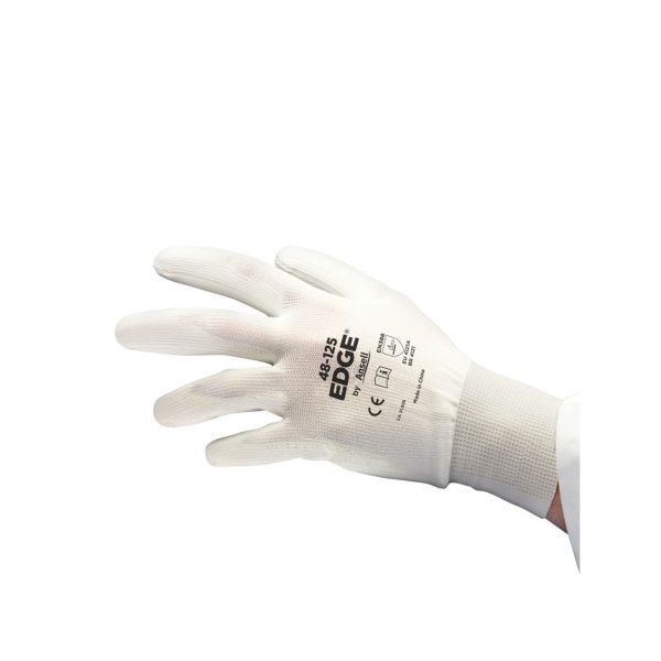 LUVA DE PU BRANCA EDGE 48-125 CA 31928  ANSELL - Image 3
