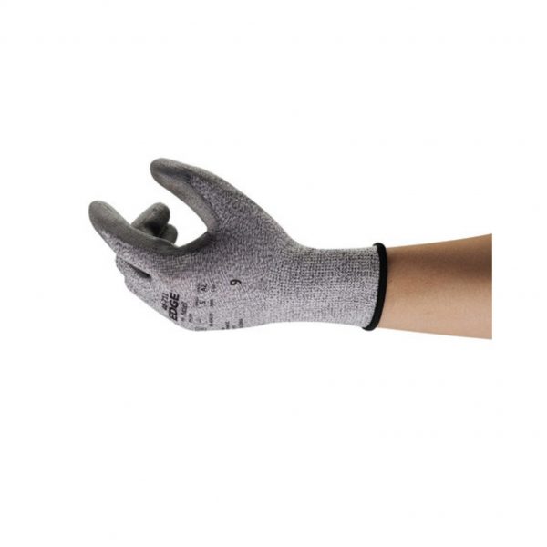 LUVA EDGE RESISTENTE A CORTE BANHO PU 48-711 CA 42558 ANSELL - Image 3