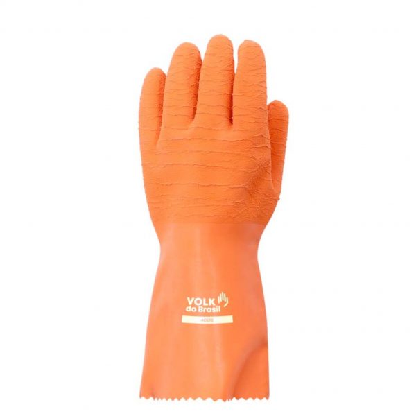 LUVA DE PROTEÇÃO EM LATEX CORRUGADA ADERE CA 40174  VOLK - Image 3