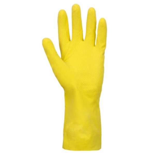 LUVA DE POTEÇÃO EM LATEX MULTIUSO SLIM AMARELA CA 38310 VOLK - Image 2