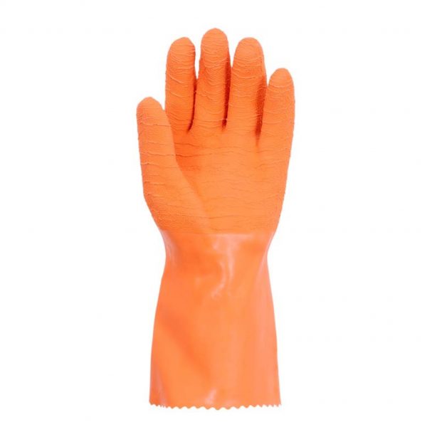 LUVA DE PROTEÇÃO EM LATEX CORRUGADA ADERE CA 40174  VOLK - Image 2