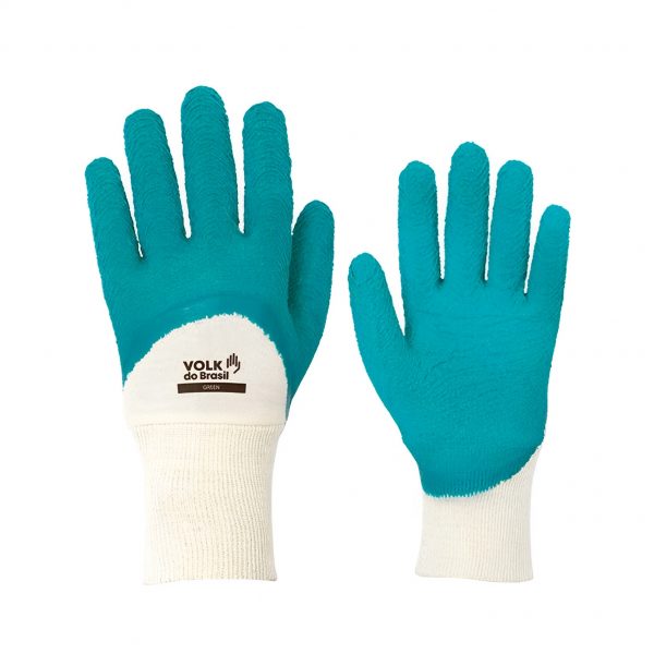 LUVA DE PROTEÇÃO GREEN VOLK NITRILON VERDE CA 38800