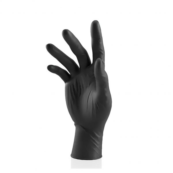 LUVA DE PROTEÇÃO NITRILICA SENSIVOLK BLACK CX/50 CA 38260 VOLK - Image 2