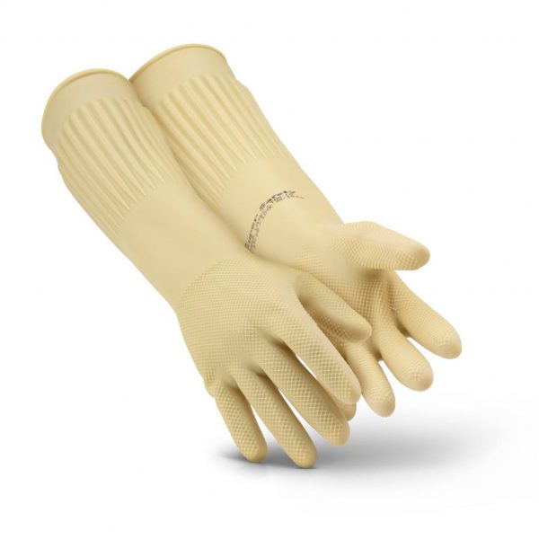 LUVA DE LATEX NATURAL RANHURADA CA 37158 SUPER SAFETY - Image 4