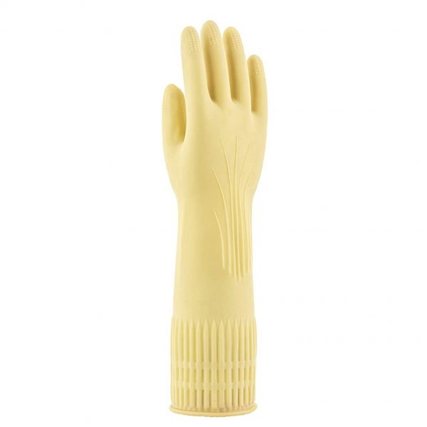 LUVA DE LATEX NATURAL RANHURADA CA 37158 SUPER SAFETY - Image 2