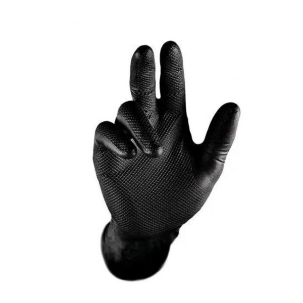LUVA SUPER GLOVE PRETA CX C/50 CA 38645 SUPER SAFETY - Image 3