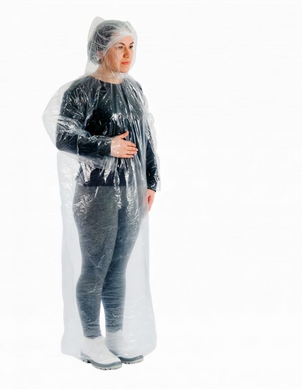 CAPA DE POLIETILENO TRANSPARENTE COM CAPUZ CA 30360 PREVEMAX
