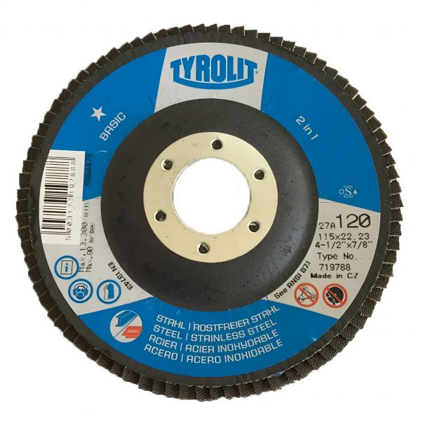 DISCO FLAP 4.1/2  A120-B FIBRA CURVO BASIC