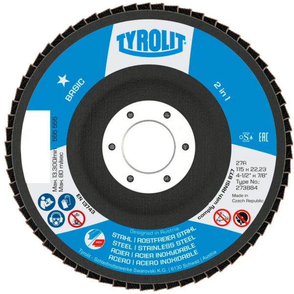 DISCO FLAP 4.1/2  A60-B FIBRA CURVO BASIC