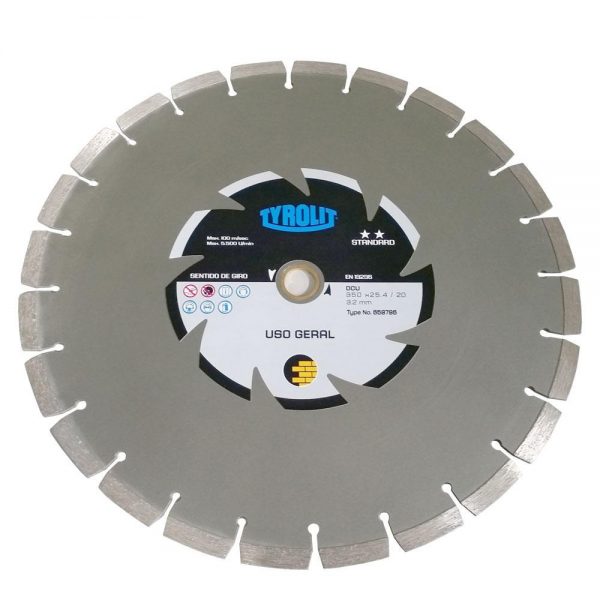 DISCO DIAMANTADO 350 X 3,2 X 25,4 SEGMENTADO STANDARD