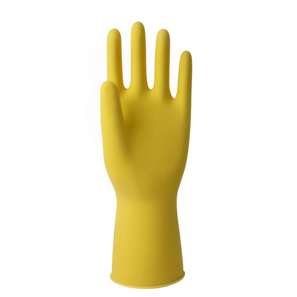 LUVA DE PROTEÇÃO EM LATEX AMARELA LIGTH CA 43301 SANRO - Image 3