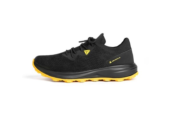 TENIS DE SEGURANÇA COM CADARÇO  BROTAS PRETO E AMARELO 45612 DELTA PLUS