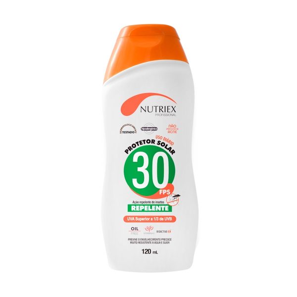 PROTETOR SOLAR UV FPS 30 COM REPELENTE 120 GRAMAS