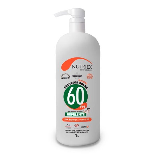 PROTETOR SOLAR UV FPS 60 COM REPELENTE 1 LITRO