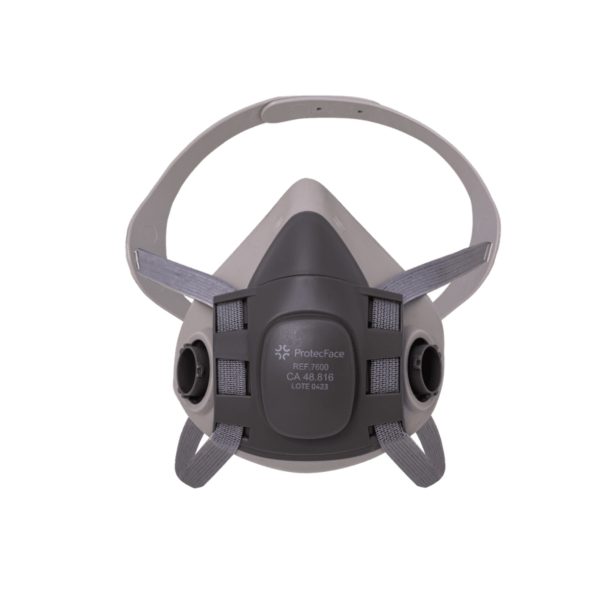 RESPIRADOR SEMI FACIAL EM BORRACHA 7600 CA 48816 PROTECFACE