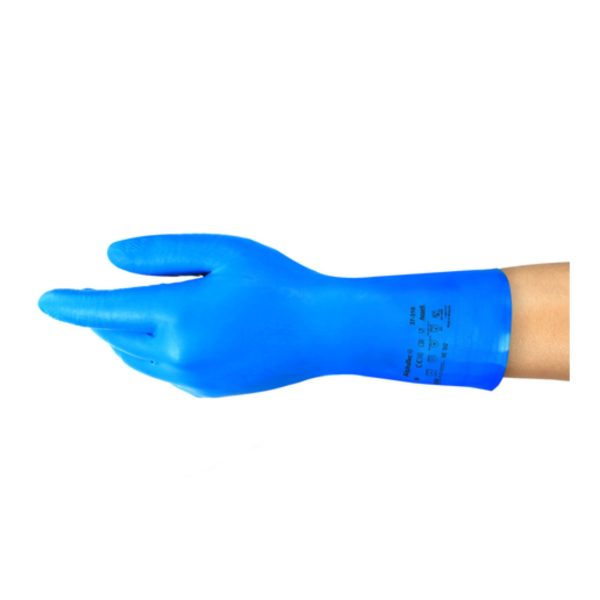 LUVA NITRILICA AZUL SEM FORRO ALPHATEC 37-310 CA 42997 ANSELL - Image 3