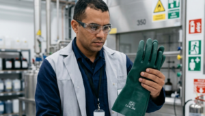 luvas de segurança para manuseio de produtos químicos